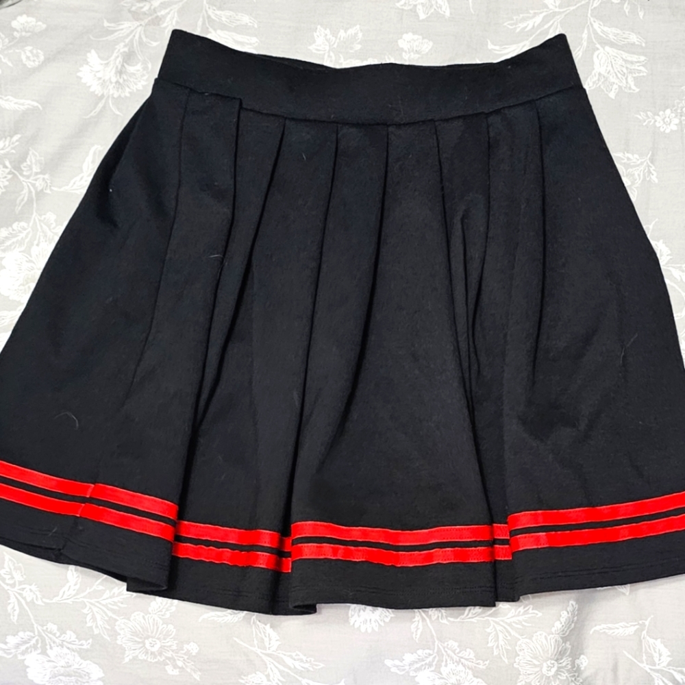 Red Black Skirt